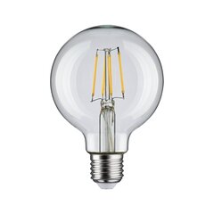 Лампа Paulmann LED Globe 80мм Filament E27 230V 470лм 4,8Вт 4000K, прозрачная цена и информация | Лампочки | kaup24.ee