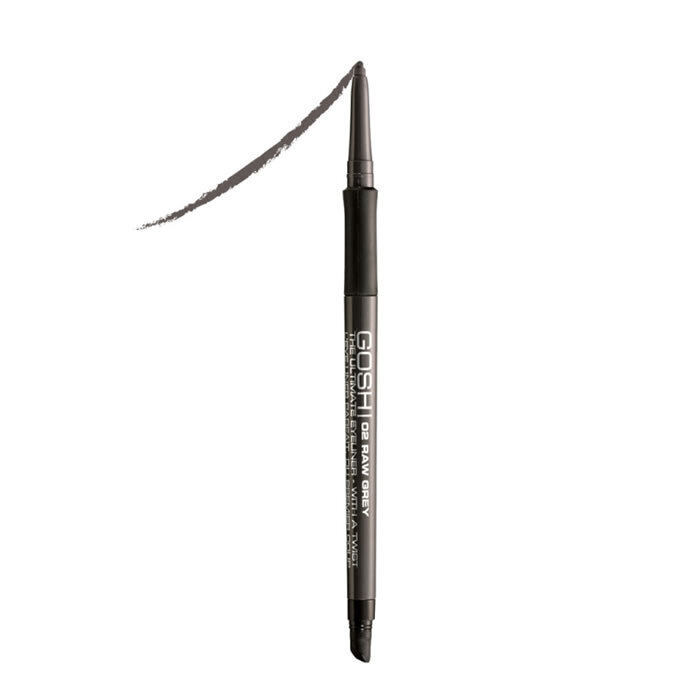 Gosh The Ultimate Eyeliner with a twist silmalainer 0.4 gr, 02 Raw Grey hind ja info | Ripsmetušid, lauvärvid, silmapliiatsid, seerumid | kaup24.ee