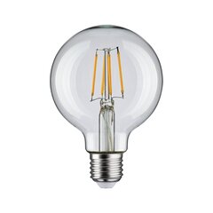 Лампа Paulmann LED Globe 80мм Filament E27 230V 470lm 4,8Вт 2700K, прозрачная цена и информация | Лампочки | kaup24.ee