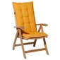 Madison kõrge seljatoega tooli istmepadi, 123 x 50 cm, kuldkollane hind ja info | Toolipadjad ja -katted | kaup24.ee