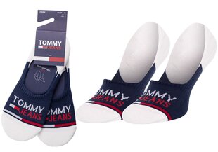 Носки-микроследки Tommy Hilfiger, 2 пары, темно-синие, белые, 100000403 002 17900 цена и информация | Мужские носки | kaup24.ee