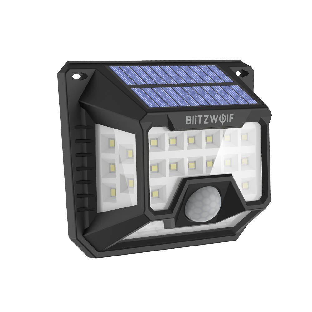 Väline LED päikeselamp Blitzwolf BW-OLT3 hämaruse ja liikumisanduriga, 1200mAh (2 tk) цена и информация | Aia- ja õuevalgustid | kaup24.ee