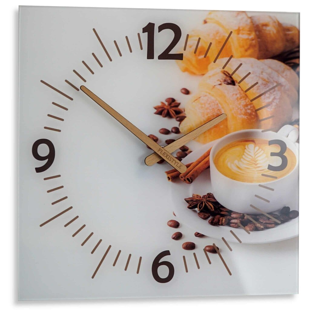 Klaasist seinakell - Kohv ja croissant hind ja info | Kellad | kaup24.ee