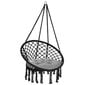 Istuv võrkkiik koos padjaga Boho style, must hind ja info | Võrkkiiged | kaup24.ee