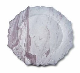 Декоративная тарелка Blanche, 33x33x2 см цена и информация | Посуда, тарелки, обеденные сервизы | kaup24.ee