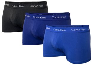 Мужские боксеры Calvin Klein, с низкой посадкой, 3 пары, в упаковке, U2664G 4KU 12745 цена и информация | Мужские трусы | kaup24.ee