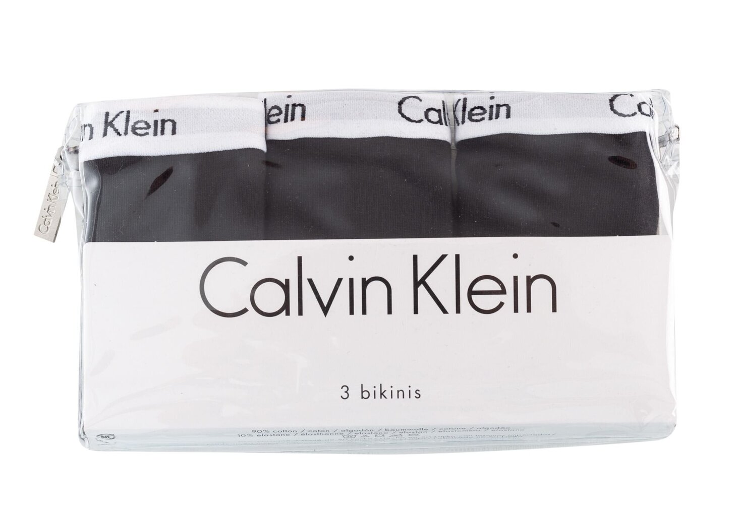 CALVIN KLEIN NAISTE BIKIINIPÜKSID, 3 PAARI, MUST QD3588E-001 13195 hind ja info | Naiste aluspüksid | kaup24.ee