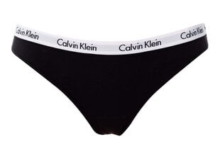 Женские трусики-бикини Calvin Klein, 3 пары, чёрные, QD3588E-001 13195 цена и информация | набор из 3 хлопковых женских трусиков с рисунком | kaup24.ee