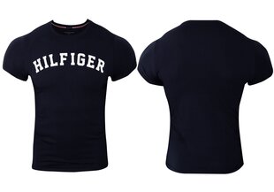 Мужская футболка Tommy Hilfiger SS TEE LOGO, темно-синяя, UM0UM00054 416 15663 цена и информация | Мужские футболки | kaup24.ee