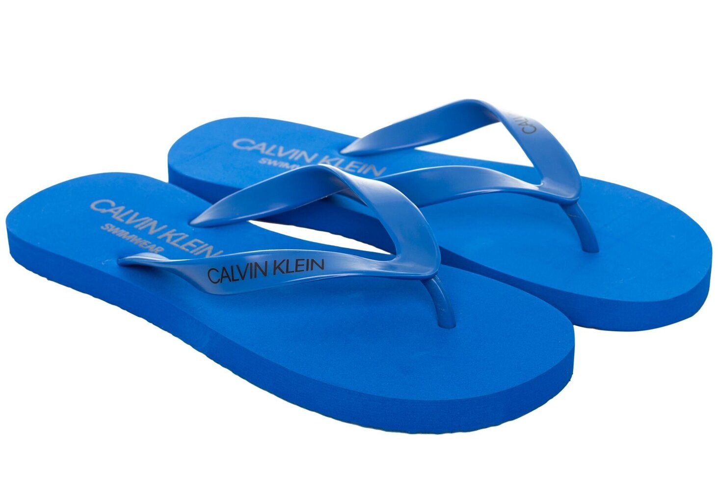 CALVIN KLEIN FF MEESTE FLIP-FLOPS SANDAALID ÜLE VARBA, SININE KM0KM00497 CJR 15374 hind ja info | Meeste plätud, sussid | kaup24.ee