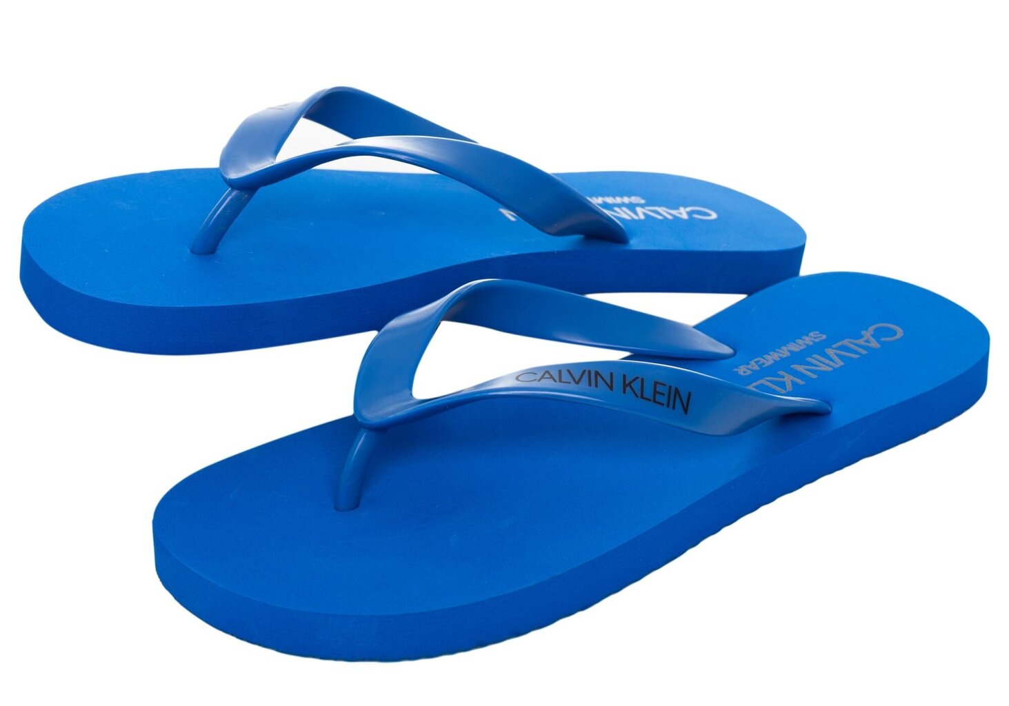 CALVIN KLEIN FF MEESTE FLIP-FLOPS SANDAALID ÜLE VARBA, SININE KM0KM00497 CJR 15374 hind ja info | Meeste plätud, sussid | kaup24.ee