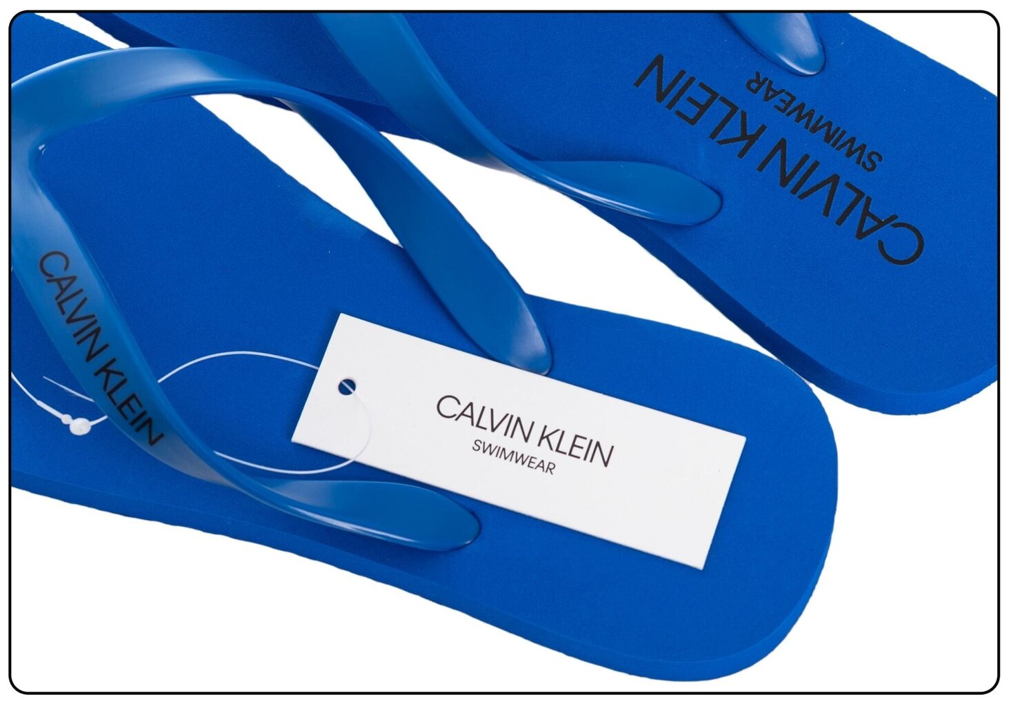 CALVIN KLEIN FF MEESTE FLIP-FLOPS SANDAALID ÜLE VARBA, SININE KM0KM00497 CJR 15374 hind ja info | Meeste plätud, sussid | kaup24.ee