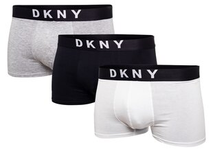 Мужские боксеры DKNY, 3 пары, черные, белые, серые, 3PKC U5_6500_DKY 18284 цена и информация | Мужские трусы | kaup24.ee