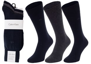 Носки Calvin Klein, 3 пары, синий, серый цвет, 100001752 008 18850 цена и информация | Мужские носки | kaup24.ee