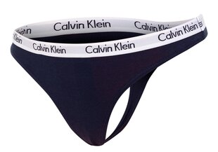 Женские трусики-стринги Calvin Klein THONG NAVY D1617A 0PP 19977 цена и информация | набор из 3 хлопковых женских трусиков с рисунком | kaup24.ee