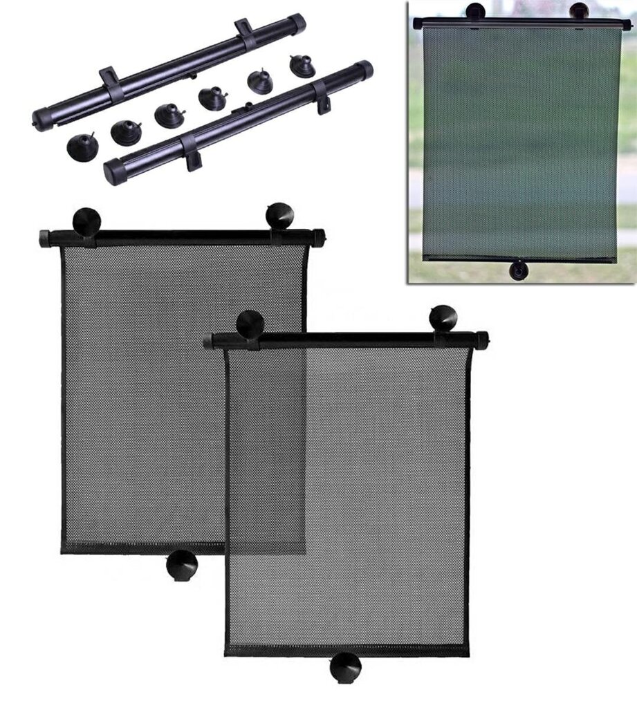 Универсальные автомобильные шторки шириной 40 см, 2 шт. цена | kaup24.ee
