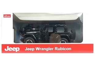 Kaugjuhitav auto Jeep Wrangler Rubicon, 1:14, must hind ja info | Poiste mänguasjad | kaup24.ee