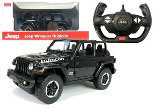Дистанционное управление Jeep Wrangler Rubicon, 1:14, черный цена и информация | Игрушки для мальчиков | kaup24.ee