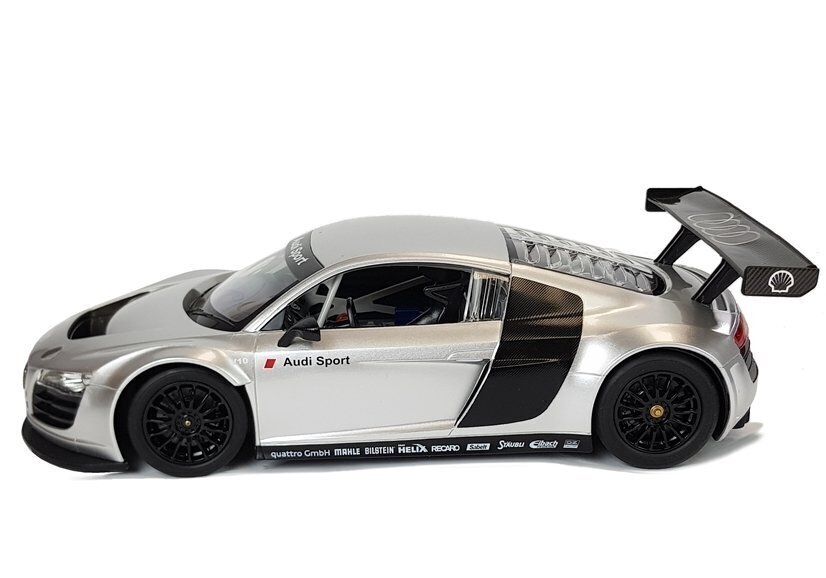 Kaugjuhitav auto Audi R8 LMS, 1:14, hõbedane hind ja info | Poiste mänguasjad | kaup24.ee