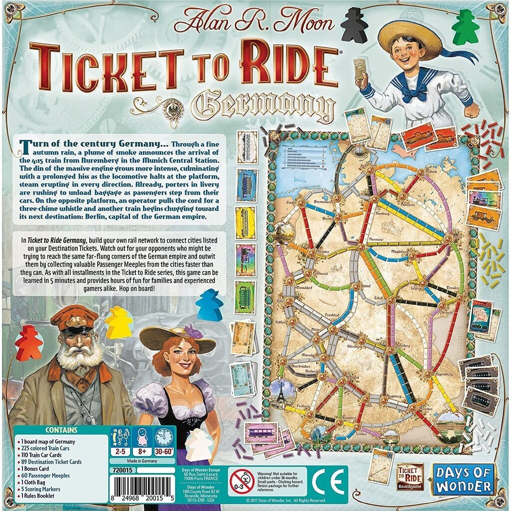 Lauamäng Ticket to Ride: Germany, EN hind ja info | Lauamängud ja mõistatused | kaup24.ee