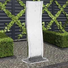vidaXL aiapurskkaev pumbaga, roostevaba teras, 108 cm, kumer hind ja info | Dekoratsioonid | kaup24.ee