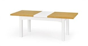 Складной cтол Halmar Leonardo, белый / дубовый цвет цена и информация | Кухонные и обеденные столы | kaup24.ee