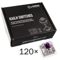 Glorious PC Gaming Race Kailh Pro Purple 120 vnt hind ja info | Klaviatuurid | kaup24.ee