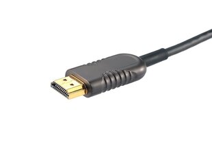 Optiline kiudkaabel (HDMI 2.0a), 15m, must, In-akustik цена и информация | Кабели и провода | kaup24.ee