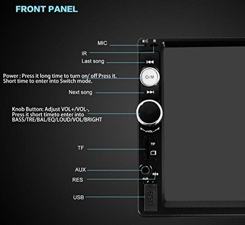 Stereo Powemax PCMECO 2Din, 7-tolline, AUX, USB, TF-kaart, Sisseehitatud WiFi цена и информация | Autoraadiod, multimeedia | kaup24.ee