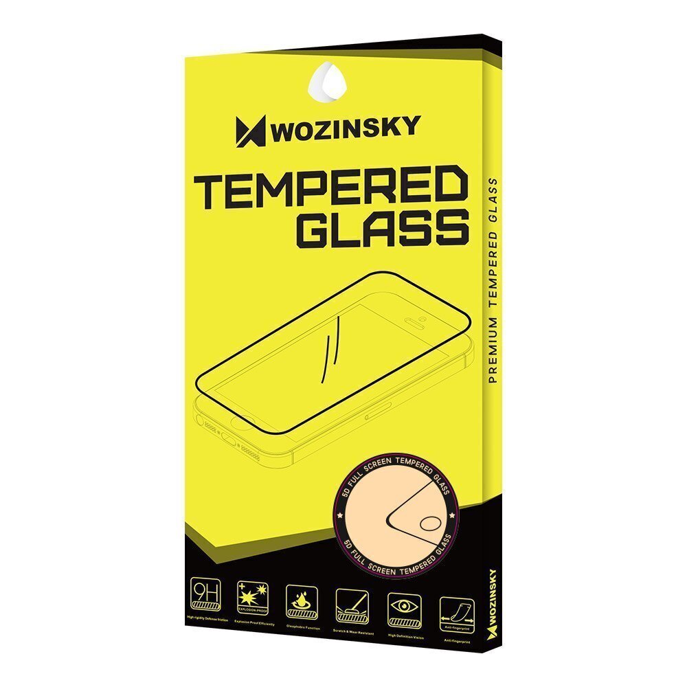 LCD kaitsev karastatud klaas Wozinsky 5D juhtumiga kohandatud Xiaomi Redmi Note 10/Note 10s must hind ja info | Ekraani kaitsekiled | kaup24.ee