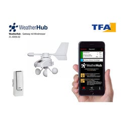 Комплект беспроводного анемометра Weatherhub 31.4006.02 цена и информация | Метеорологические станции, термометры | kaup24.ee