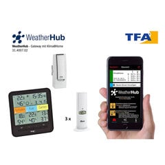 Стартовый комплект с беспроводным термогигрометром Klima @ Home Weatherhub 31.4007 цена и информация | Метеорологические станции, термометры | kaup24.ee