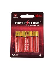 Батарейки POWER FLASH AA LR6 1.5V цена и информация | Батерейки | kaup24.ee