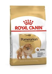 Взрослый померанский шпиц ROYAL CANIN Pomeranian Adult, 1,5 кг цена и информация | Сухой корм для собак | kaup24.ee