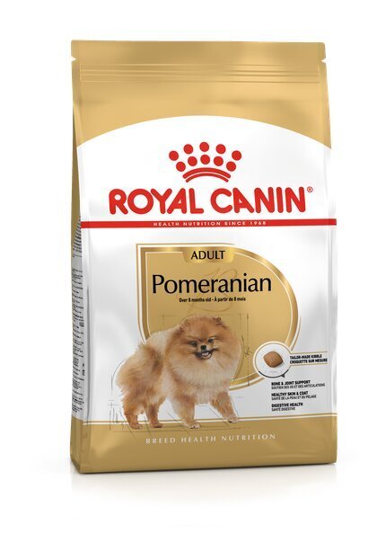 ROYAL CANIN pieaugušiem Pomerānijas špiciem Pomeranian Adult, 1,5 kg цена и информация | Kuivtoit koertele | kaup24.ee