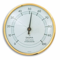 Аналоговый гигрометр для сауны с металлическим кольцом TFA 40.1003 цена и информация | Аксессуары для сауны и бани | kaup24.ee