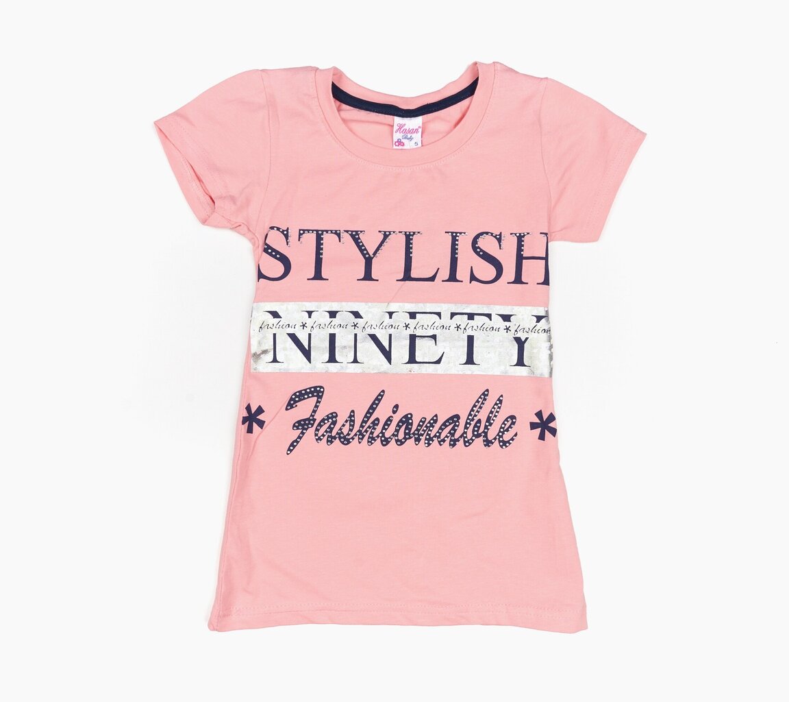 T-särk tüdrukule, roosa hind ja info | Tüdrukute särgid | kaup24.ee