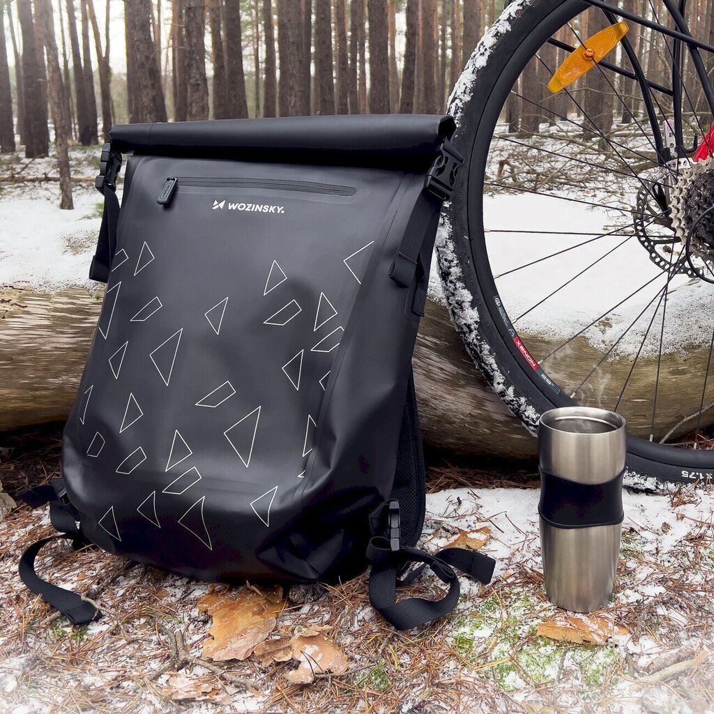Wozinsky waterproof backpack bike bag 2in1 23l black (WBB31BK) hind ja info | Rattakotid ja telefonikotid | kaup24.ee