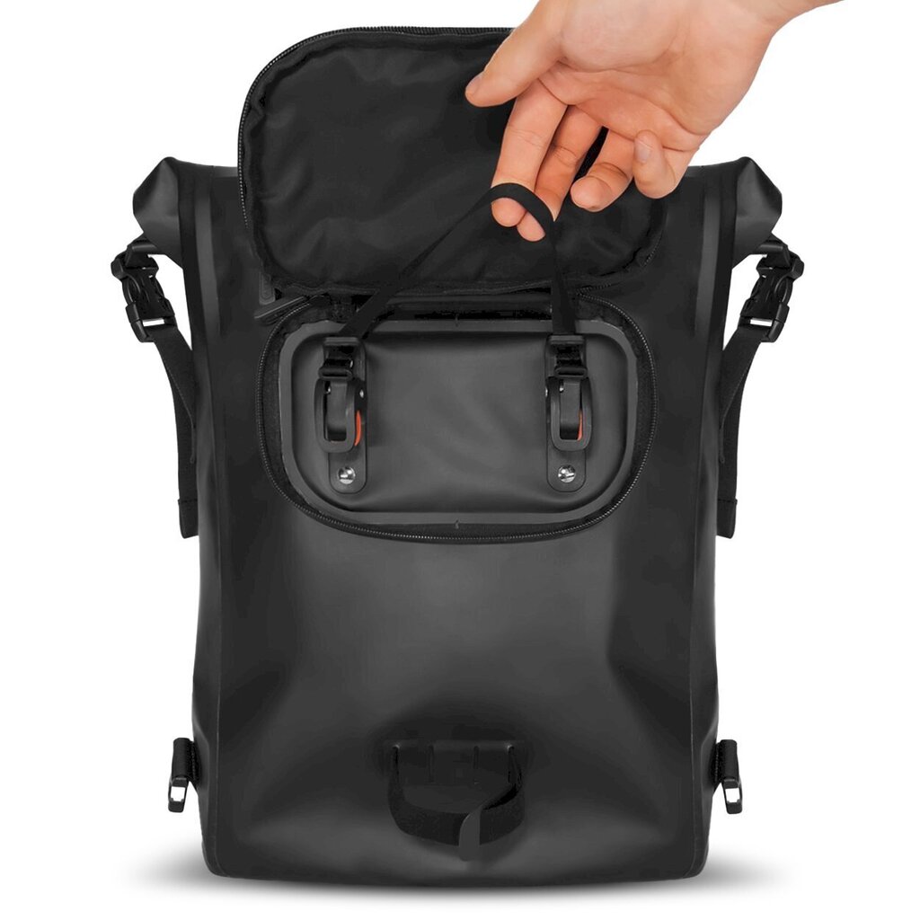 Wozinsky waterproof backpack bike bag 2in1 23l black (WBB31BK) цена и информация | Rattakotid ja telefonikotid | kaup24.ee