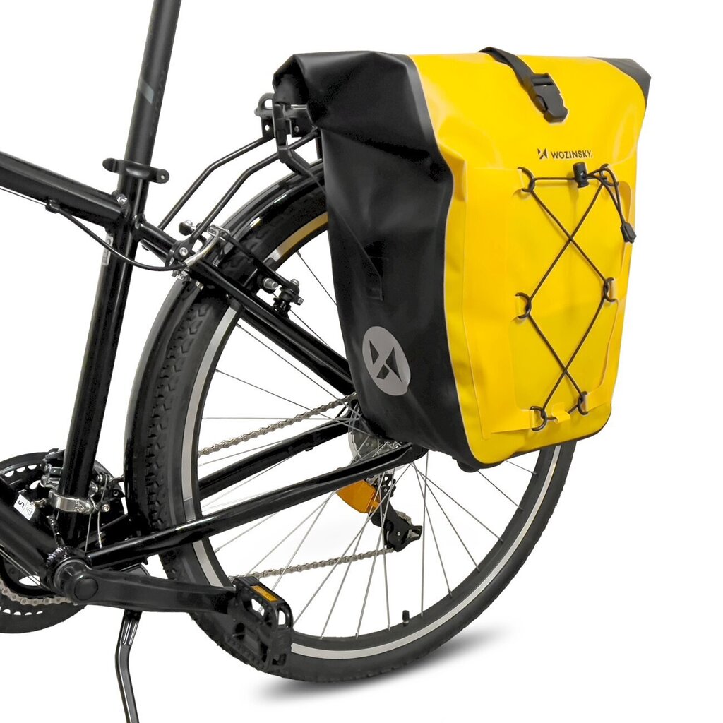 Wozinsky waterproof bicycle bag trunk pannier 25l yellow (WBB24YE) hind ja info | Rattakotid ja telefonikotid | kaup24.ee