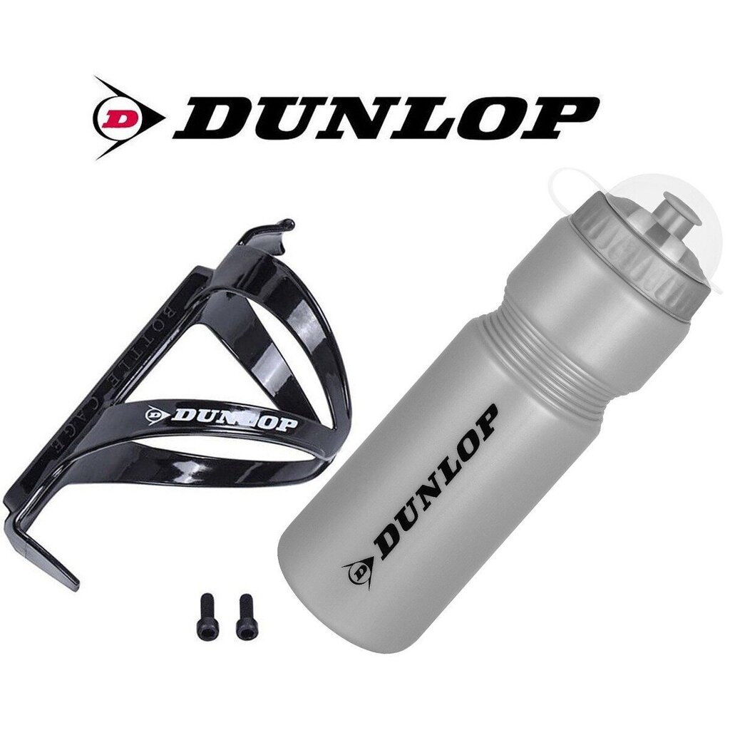 Jalgratta jooja ja hoidja Dunlop, 750 ml, hõbe hind ja info | Jalgratta joogipudelid, pudelihoidjad | kaup24.ee