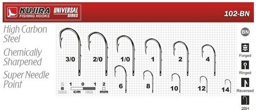 Крючки рыболовные Kujira Universal 102BN, 5 шт. цена и информация | Крючки для рыбалки | kaup24.ee