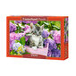 Puzzle 1500 elements Kitten in Basket hind ja info | Pusled | kaup24.ee