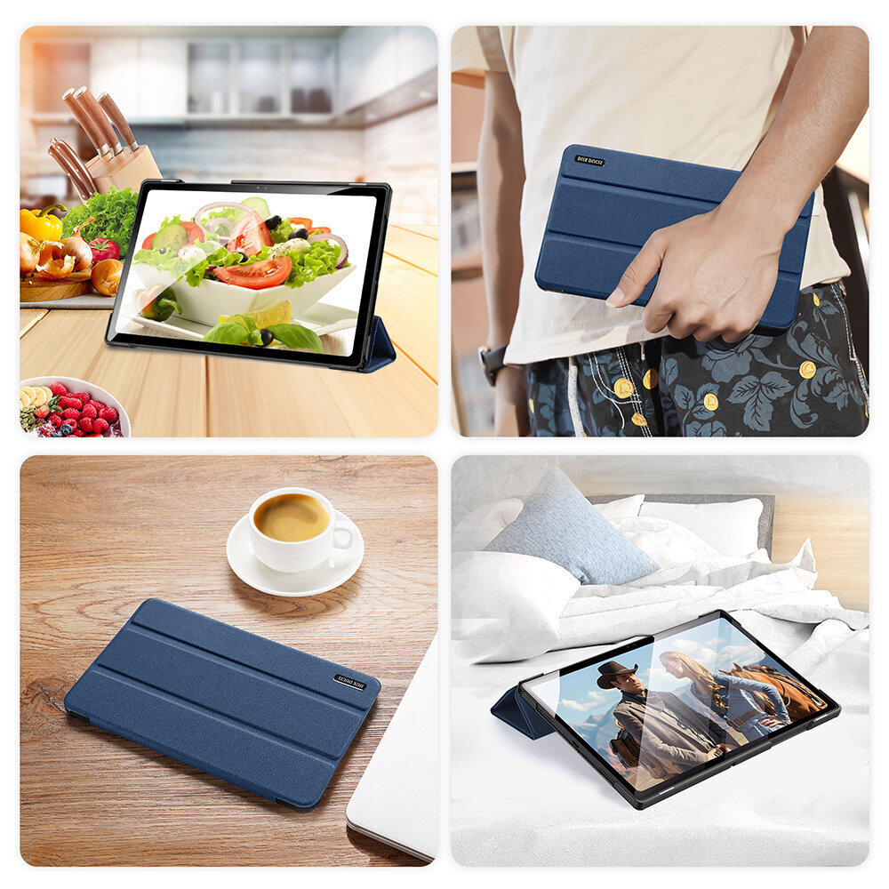 DUX DUCIS Domo kokkupandav tahvelarvuti kate Smart Sleep funktsiooni alusega Samsung Galaxy Tab A8 10.5 "2021, sinine hind ja info | Tahvelarvuti kaaned ja kotid | kaup24.ee