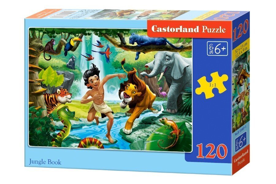Puzzle 120 Jungle Book 13487 hind ja info | Pusled | kaup24.ee