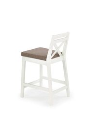 Барный стул Halmar Borys low, белый/песочный цвет цена и информация | Стулья для кухни и столовой | kaup24.ee