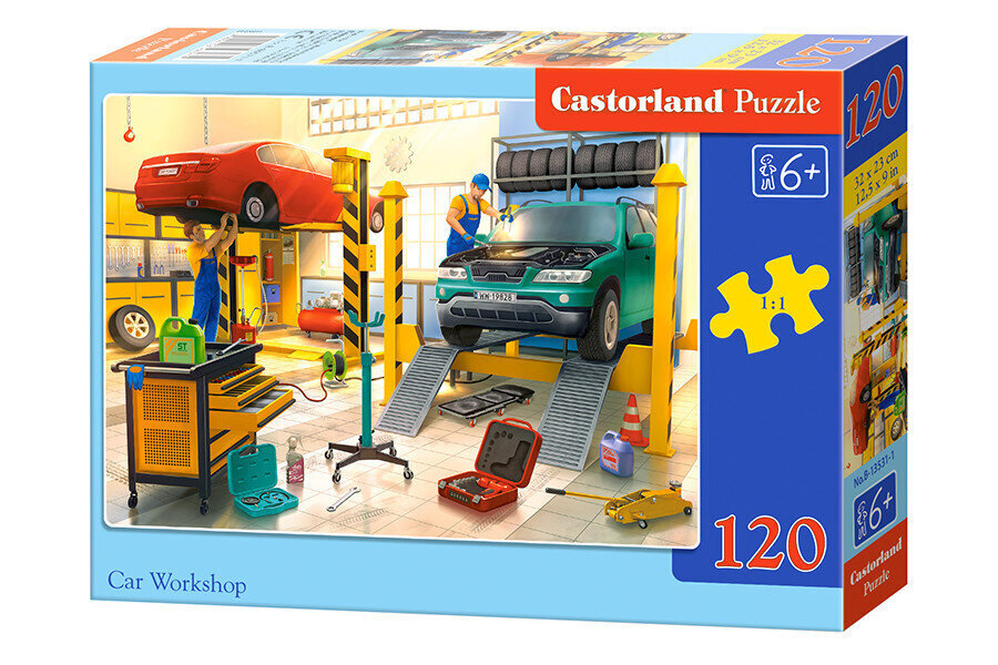 Puzzle 120 CAR WORKSHOP 13531 hind ja info | Pusled | kaup24.ee