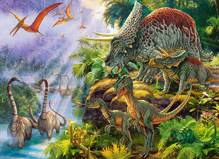 Пазл Долина динозавров 222223, 200 д. цена и информация | Пазлы | kaup24.ee