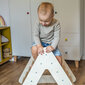 KiddyMoon puidust Pikleri ronimiskolmnurk lastele Montessori, naturaalne hind ja info | Liumäed, Pikleri kolmnurgad | kaup24.ee