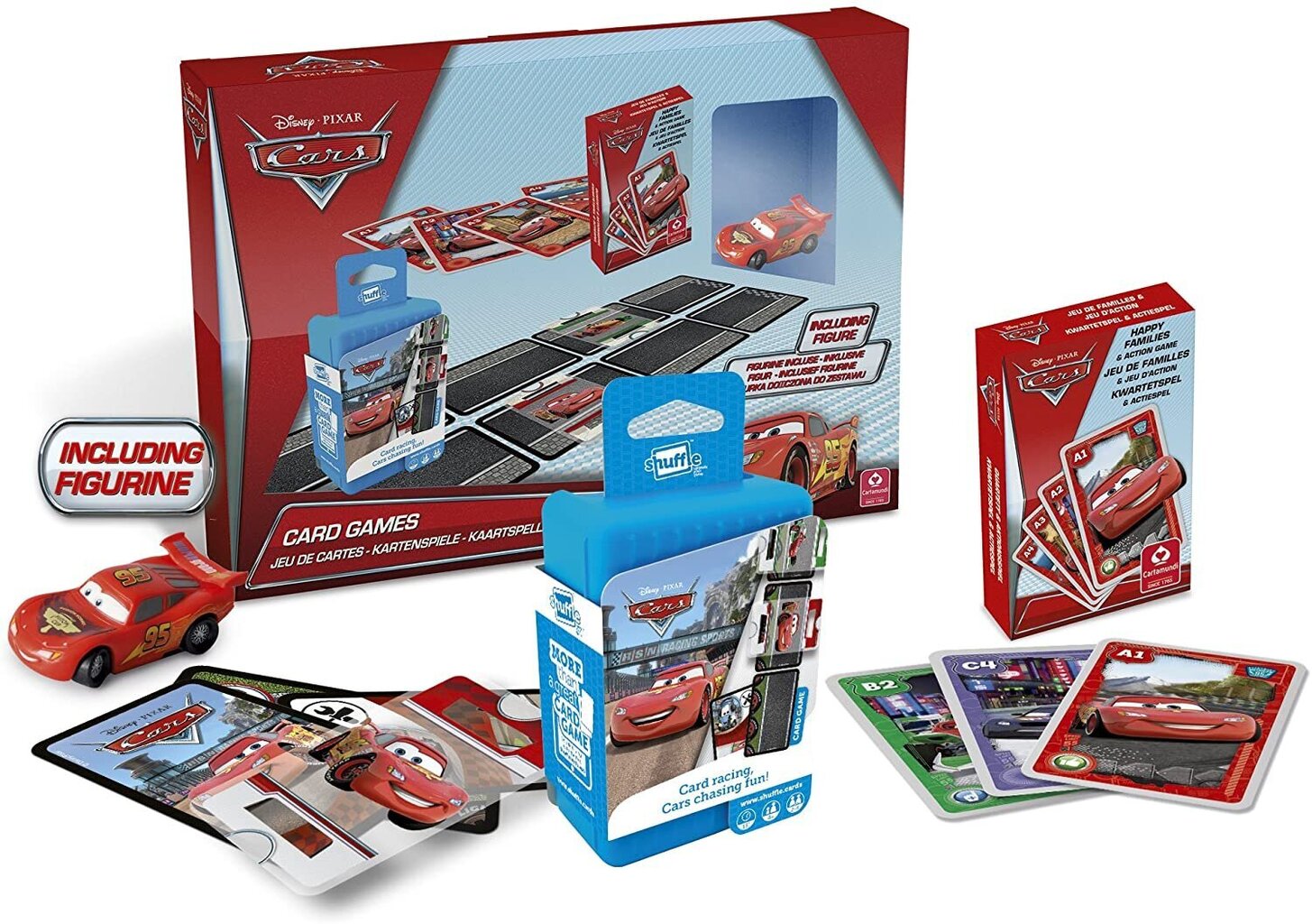 Disney Pixar Cars -Card Game kinkekomplekt + Macquini kollektsioneeritav figuur цена и информация | Lauamängud ja mõistatused | kaup24.ee